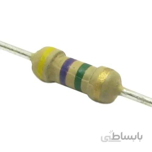مقاومت 4.7 مگا اهم 1/4 وات 5 درصد | 4.7M