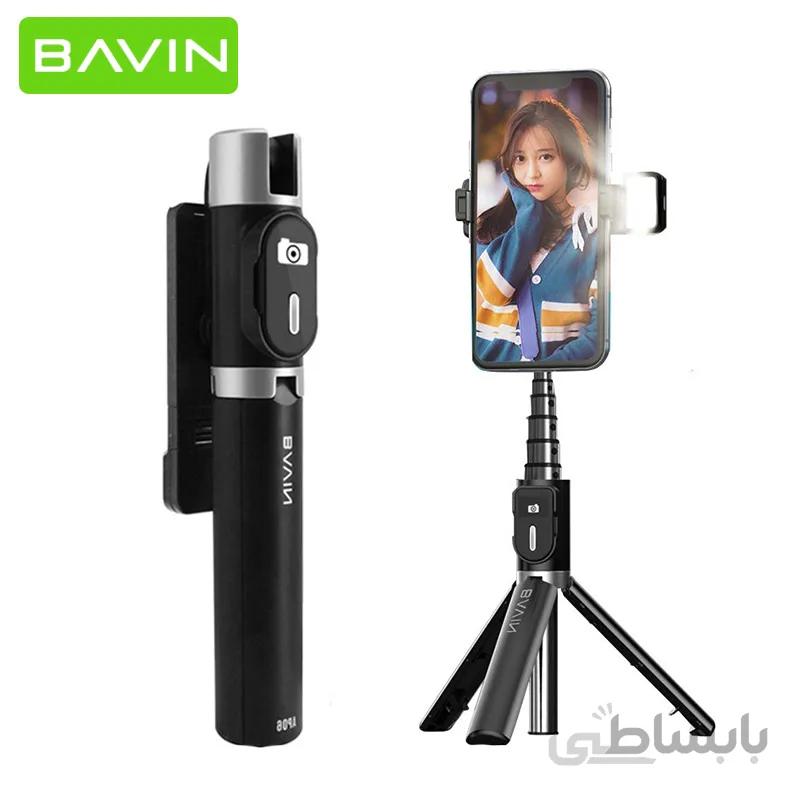 مونوپاد و سه پایه باوین BAVIN AP-05 Selfie Stick Monopod Bluetooth Phone Holder