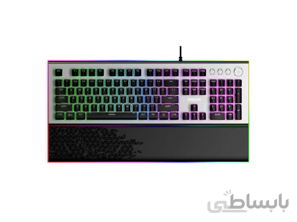 کیبورد مکانیکال گیمینگ فیلیپس Philips Wired Mechanical Gaming 8624