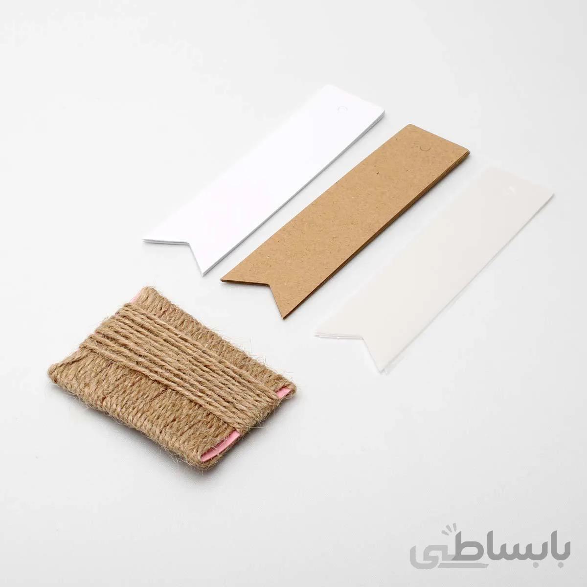 گیفت تگ خام طرح بوک مارک (مجموعه 15 عددی)