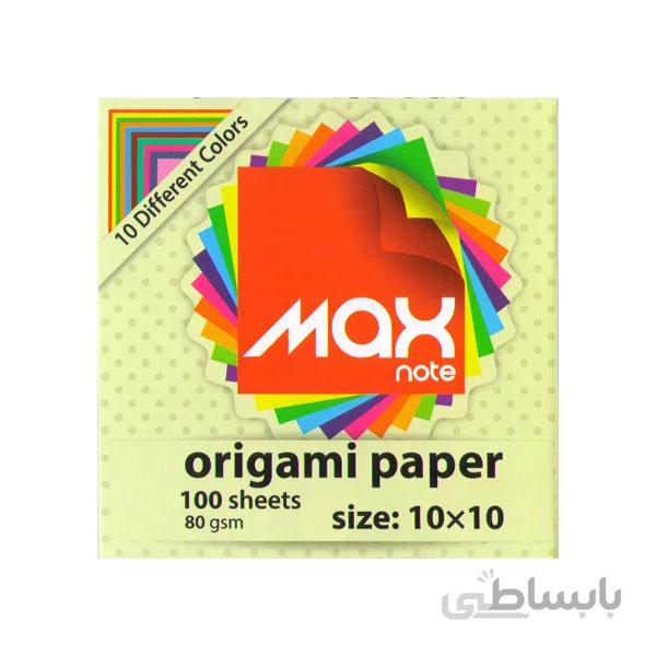 کاغذ رنگی 10 در 10 اوریگامی مکس نوت