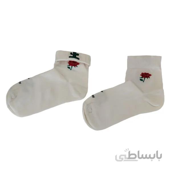 جدیدترین مدل جوراب زنانه لبه دار طرح گل و کاکتوس کد PH499.5