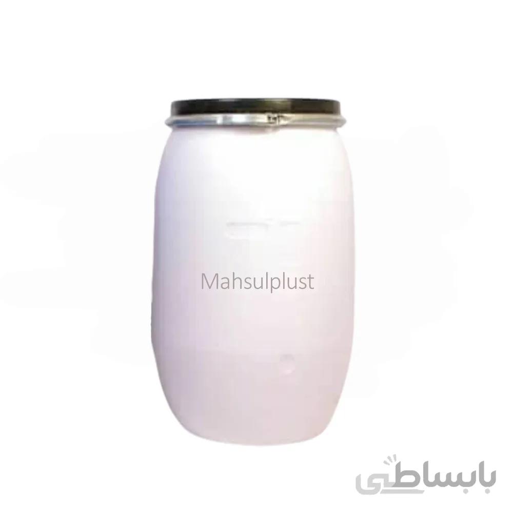 بشکه 140 لیتری صنعتی واشر دار سفید