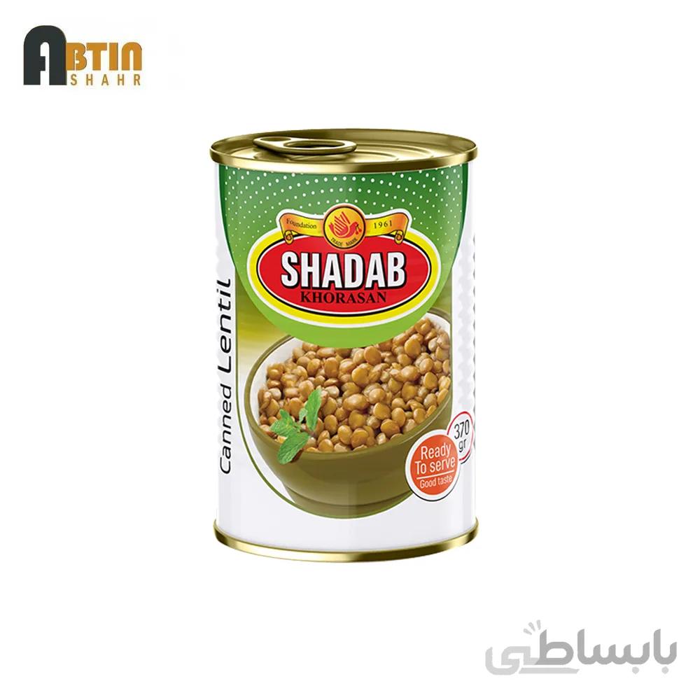کنسرو عدسی شاداب خراسان ۳۷۰ گرم_۱۲ عددی