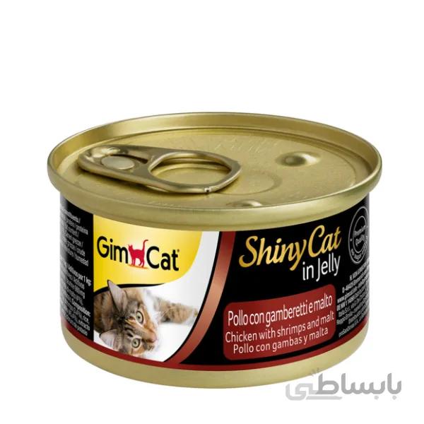 کنسرو گربه با مرغ و میگو و مالت جیم کت – GimCat Chicken Shrimp