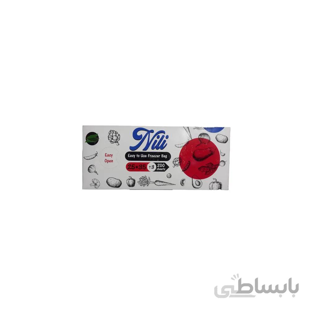 کیسه فریزر نیلی مدل اسان مصرف بسته 200 عددی