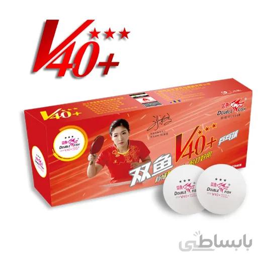 توپ پینگ پنگ 3 ستاره دابل فیش پلاستیکی ABS (بسته 10 تایی)