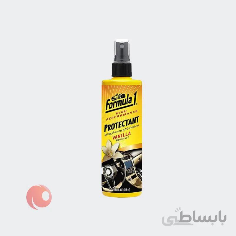 اسپری براق کننده و محافظ داشبورد فرمول وان با رایحه وانیل حجم 315 میلی لیتر ا Formula1 Protectant Vanilla