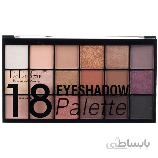 پالت سایه چشم 18 رنگ دودو گرل شماره 01 ا DoDo Girl Eyeshadow Palette 01