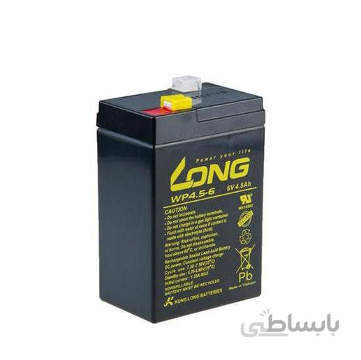 باتری یو پی اس6 ولت 4.5 آمپر ساعت لانگ مدل WP4.5-6