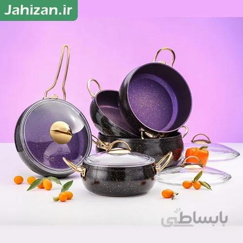 سرویس قابلمه 10پارچه فورج گرانیتی انتیک pmt