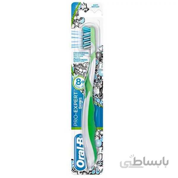 مسواک دستی ارال بی کودک ORALB STAGES +8