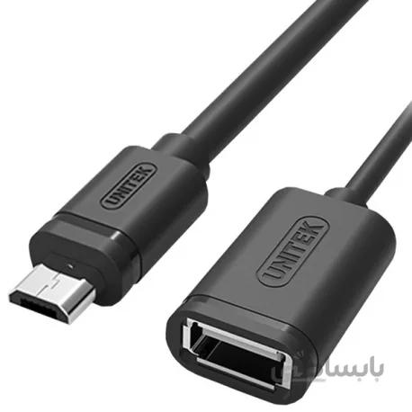 کابل OTG میکرو USB یونیتک مدل Y-C438GBK