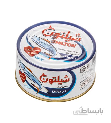 کنسرو ماهی تن شیلتون در روغن ۱8۰ گرمی