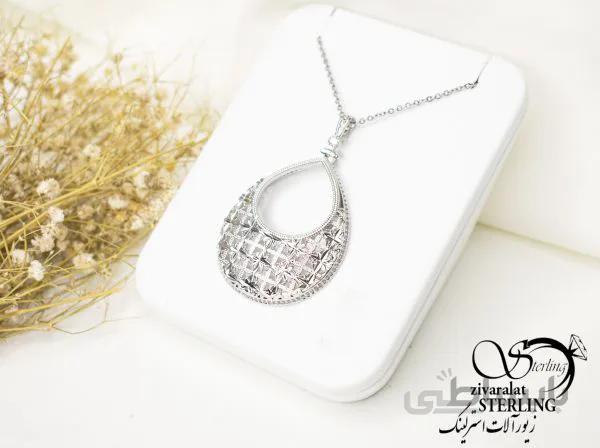 گردنبند زنانه طرح طلا طرح اشکی
