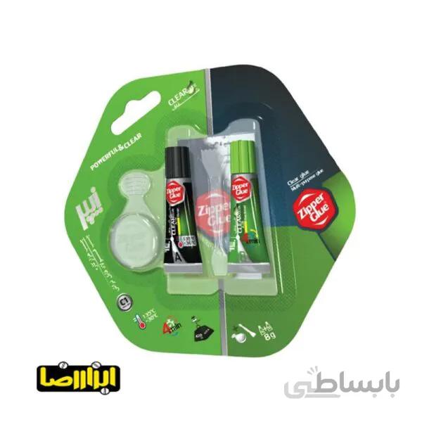 چسب دوقلوی شفاف زیپر 8 گرمی مدل C1