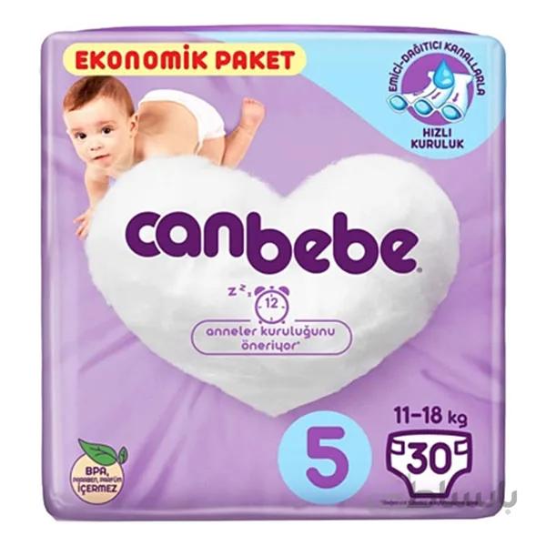 پوشک کن ب ب سایز 5 بسته 30 عددی canbebe