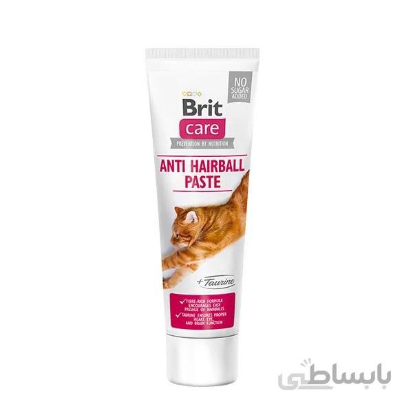 خمیر مالت و تورین گربه بریت – Brit Cat Paste Anti Hairball