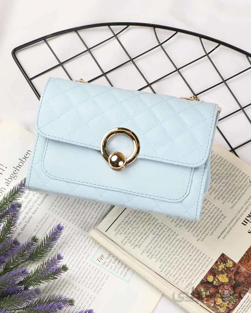 کیف چرم مصنوعی قفل تیله ای کد 518888کی