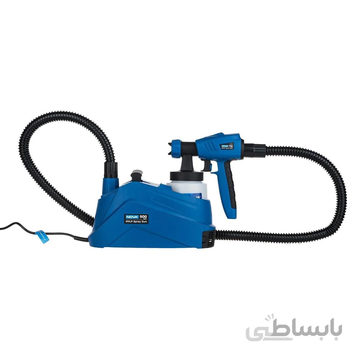 پیستوله برقی خرطومی 900 وات (HVLP) نووا مدل NTS-2743 ا Nova Electric Spray Gun 900 W NTS-2743