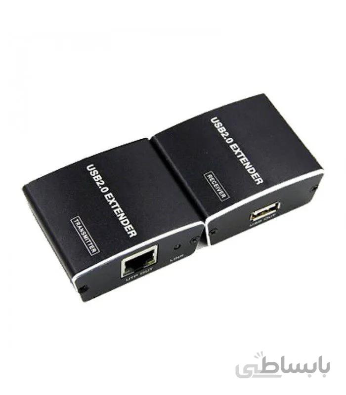 افزایش طول USB بر روی کابل شبکه تا 100 متر لایمستون LS-U2E100 ا LimeStone USB Slim Extender On the LAN Cable Over 100m / LS-U2E100