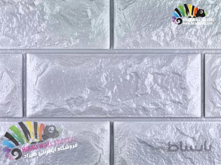 دیوارپوش فومی پشت چسبدار طرح آجر طوسی کد FB-Melange Gray