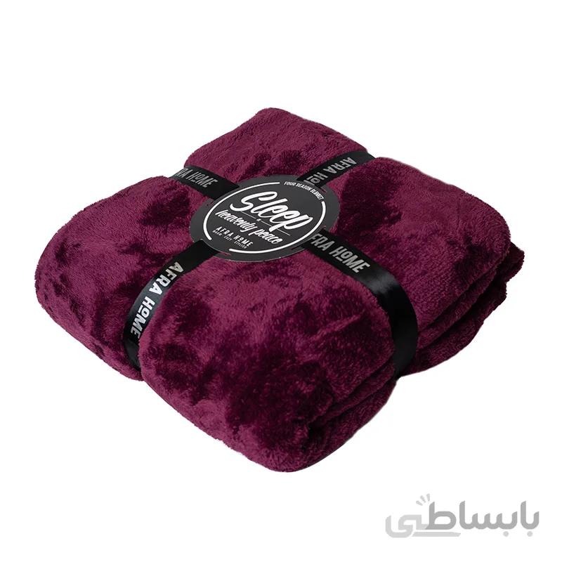 پتو افرا مدل چهار فصل رنگ ارغوانی سایز 220 × 180 سانتی متر