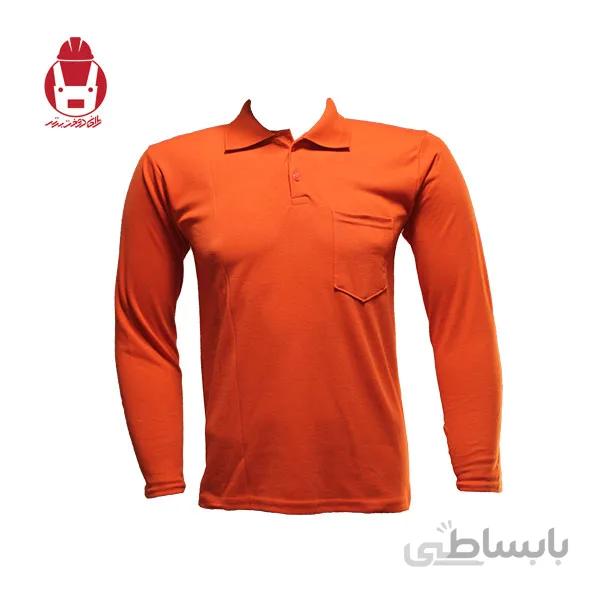 تیشرت کار آستین بلند جیب دار