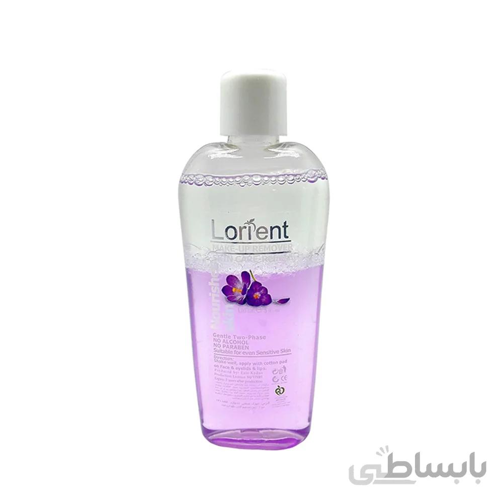 محلول پاک کننده آرایش لورینت مدل nourishes skin حجم 120 میلی لیتر ا Nourishes skin cleansing solution, model nourishes skin, volume 120 ml