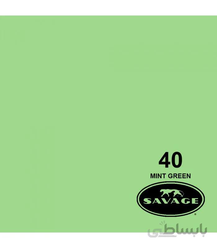 فون کاغذی SAVAGE کد رنگی ‌Mint Green 40-12
