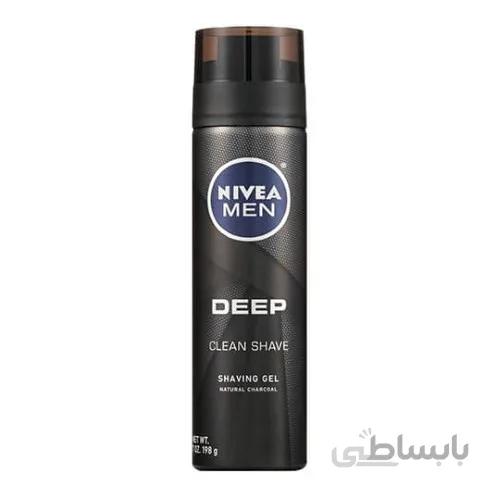 ژل اصلاح نیوآ مدل Deep با حجم 200 میلی لیتر ا Nivea Men Deep Clean Shave 200ml