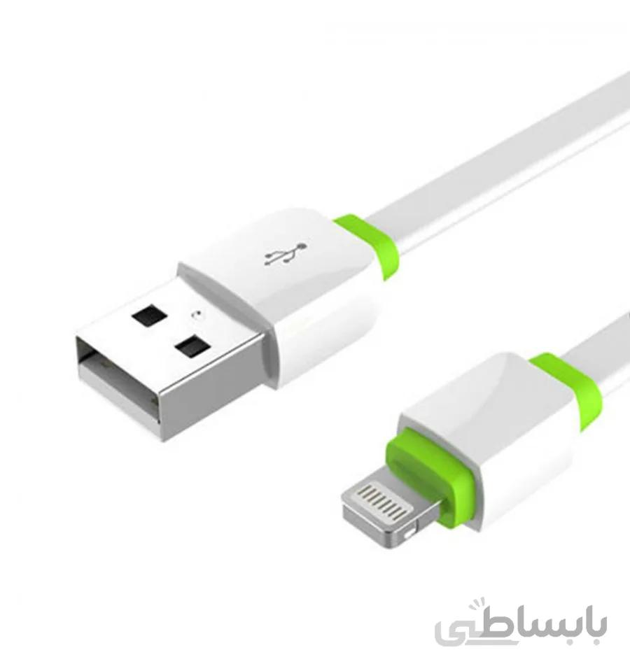 کابل تبدیل USB به لایتنینگ الدینیو مدل XS-073 طول ۰٫۳ متر