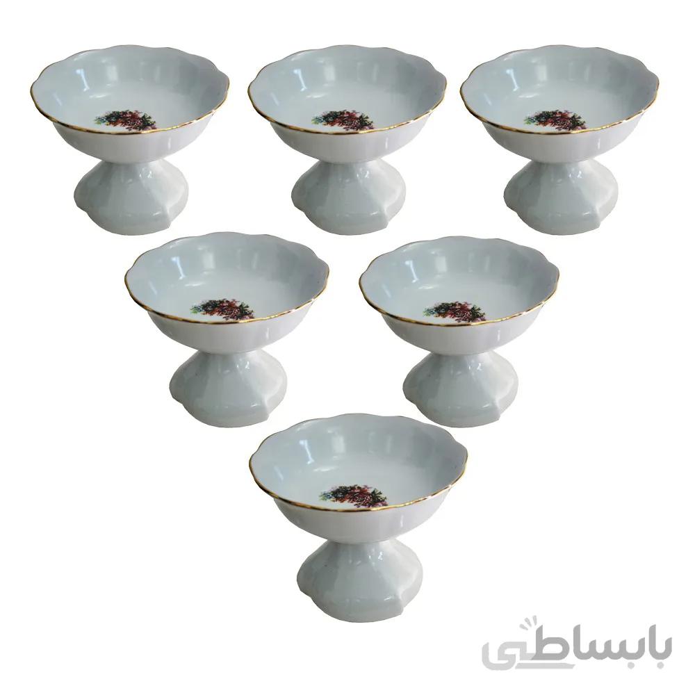 مجموعه ظروف هفت سین 6 پارچه مدل رز کد 200