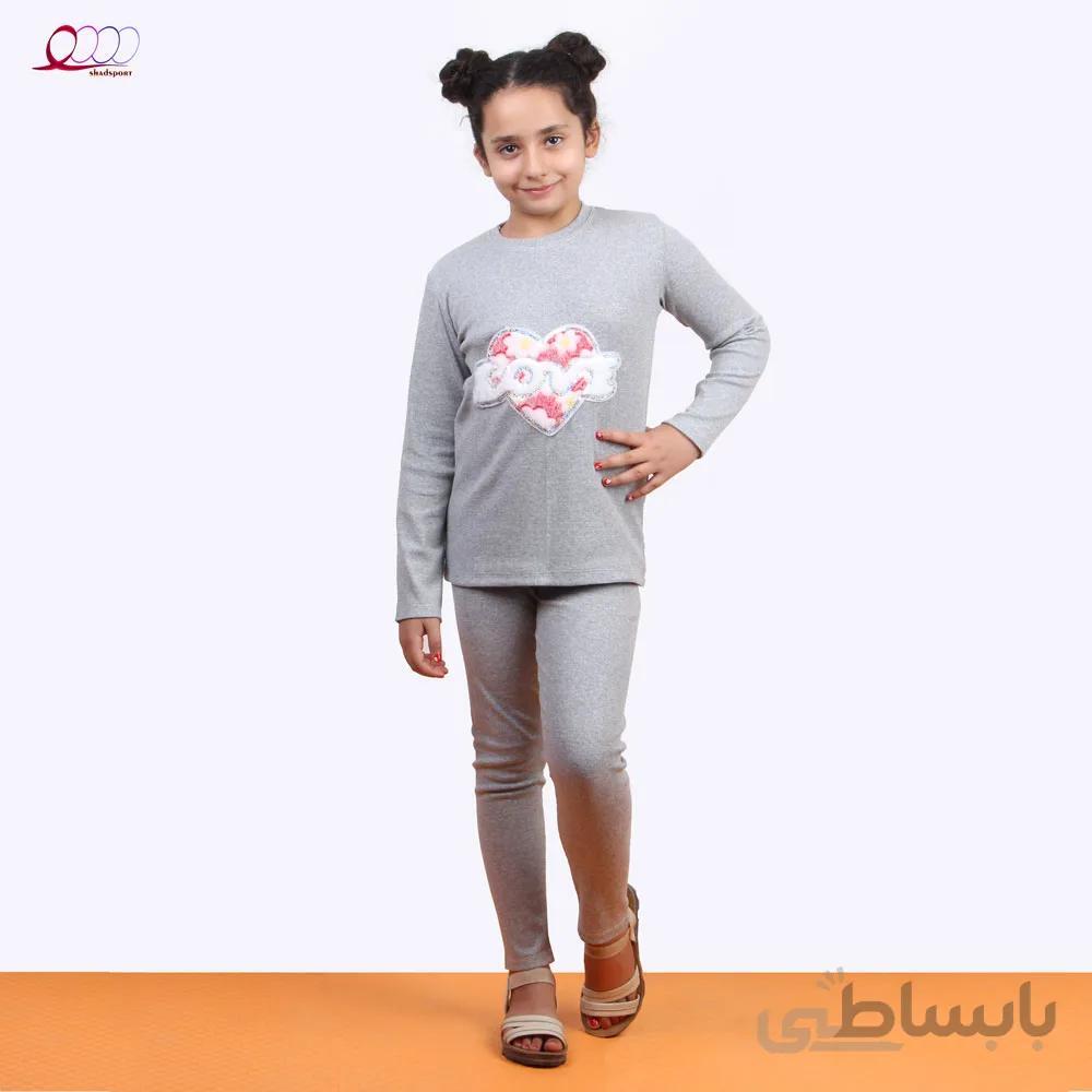 بلوز شلوار بچگانه کبریتی طرح LOVE