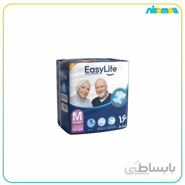 پوشینه بزرگسال چسبی ایزی لایف سایز Mبسته 16 عددی ا Easy Life Medium Adult Protective Diaper 16 pcs