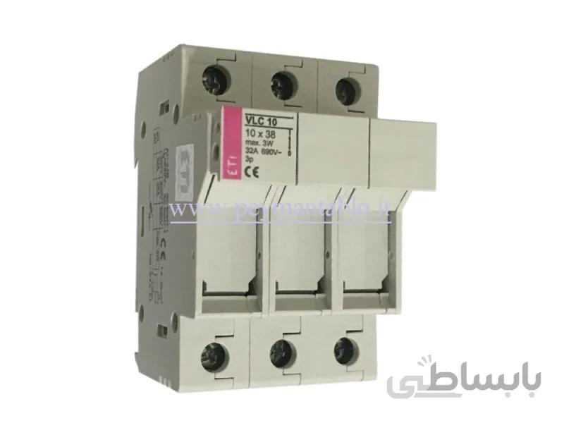پایه سکسیونر فیوز 38*10 VLC سه پل ETI