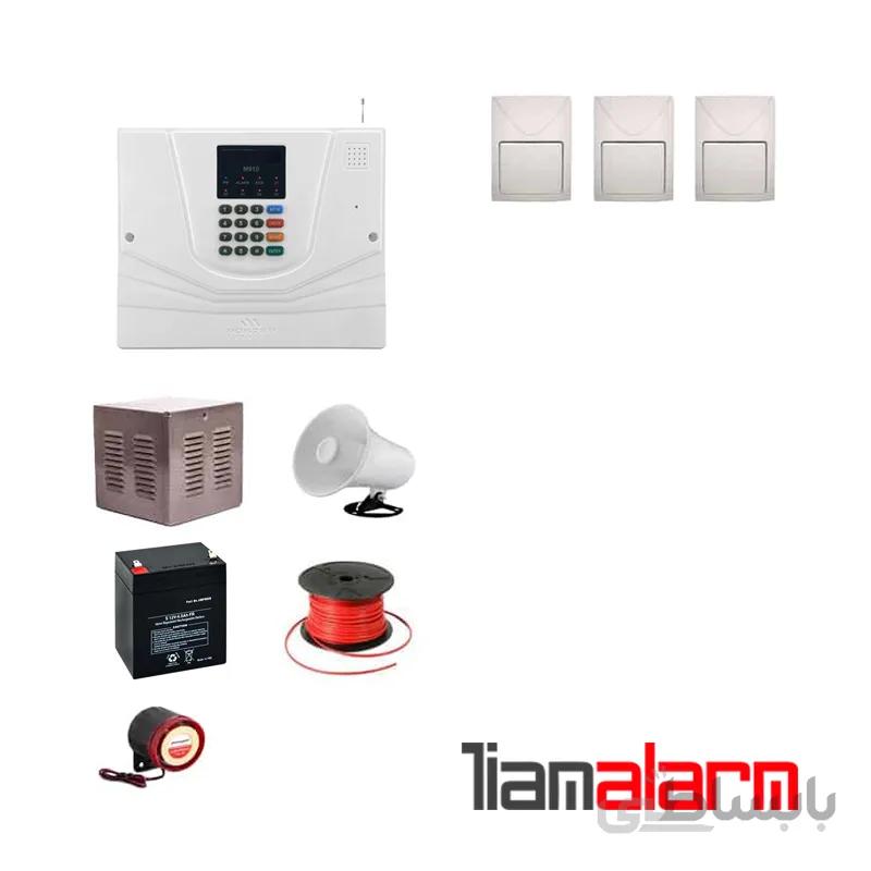 پکیج دزدگیر اماکن باسیم مدل مستر سیم کارتی و تلفنی M930F3