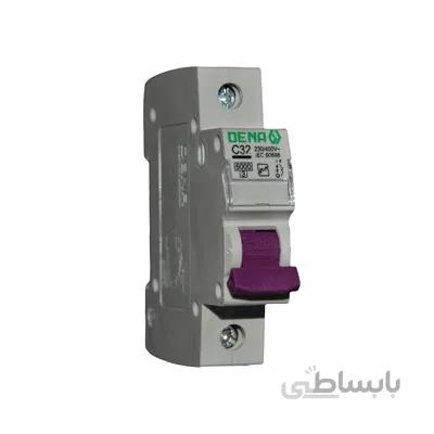 فیوز مینیاتوری یک پل 32 آمپر تیپ C دنا