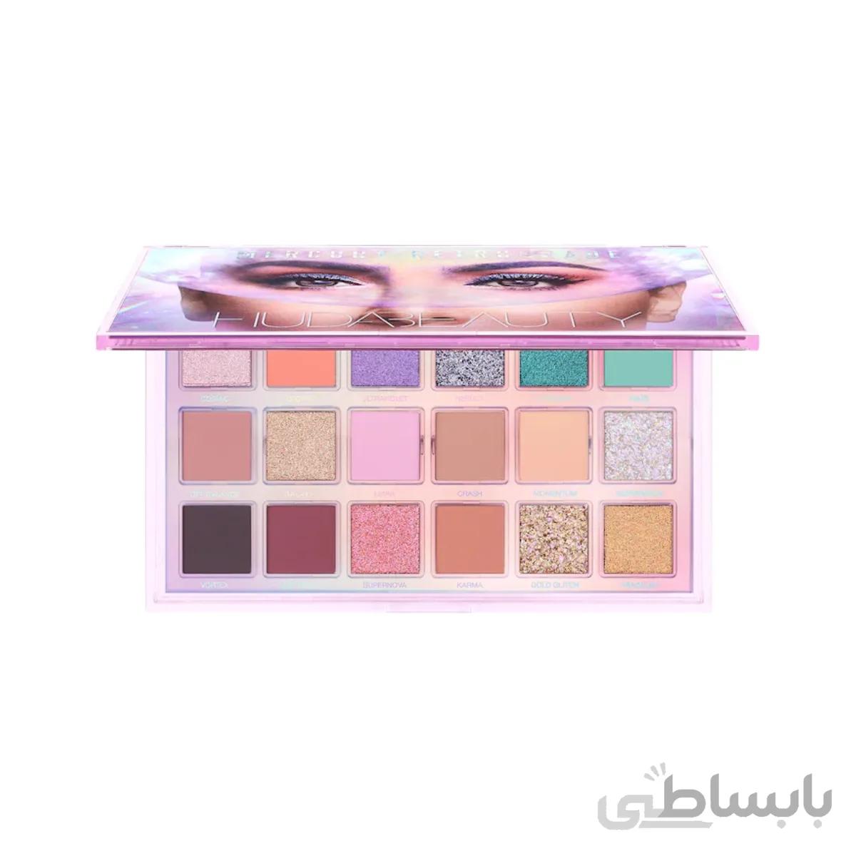 پالت سایه مری کوری هدی بیوتی ا Huda beauty mercury eyeshadow palette