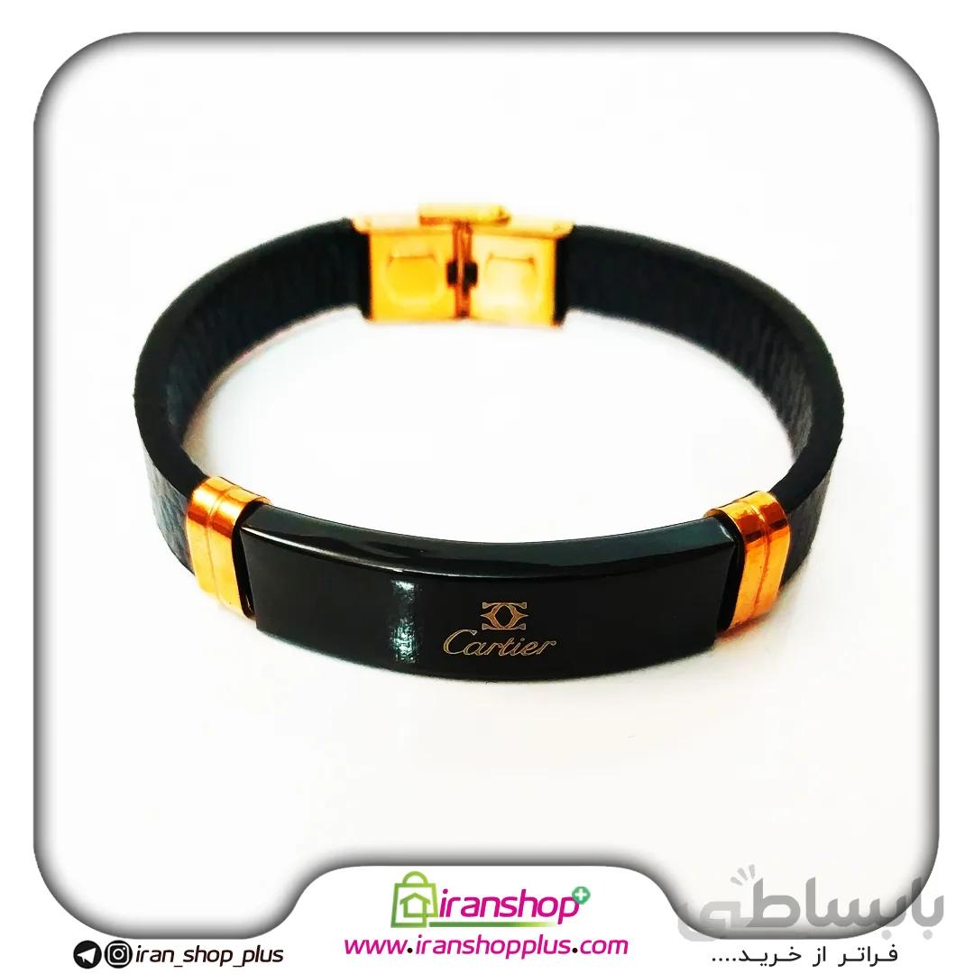 دستبند چرم مردانه و زنانه طرح کارتیر CATTIER دو عددی ZDC01