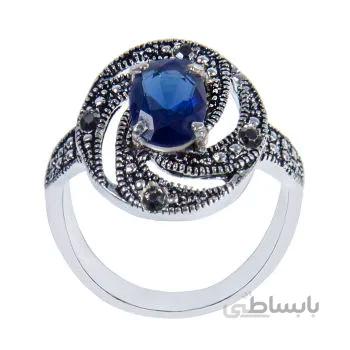 انگشتر نقره زنانه مدل کوارتز کد AW_104