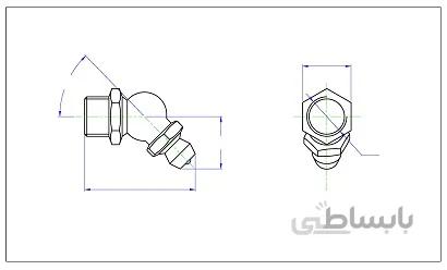 گریس خور45 درجه M6