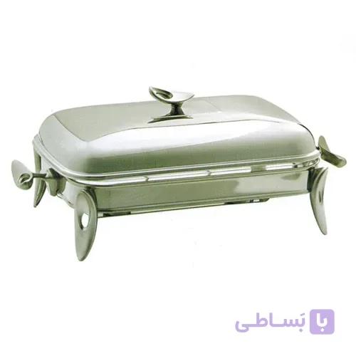 سوفله خوری مستطیل نقره ای متوسط سافینوکس