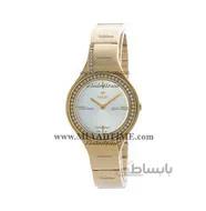 ساعت مچی ویولت زنانه گرد فلزی طلایی صفحه سیلور مدل 0372/2L