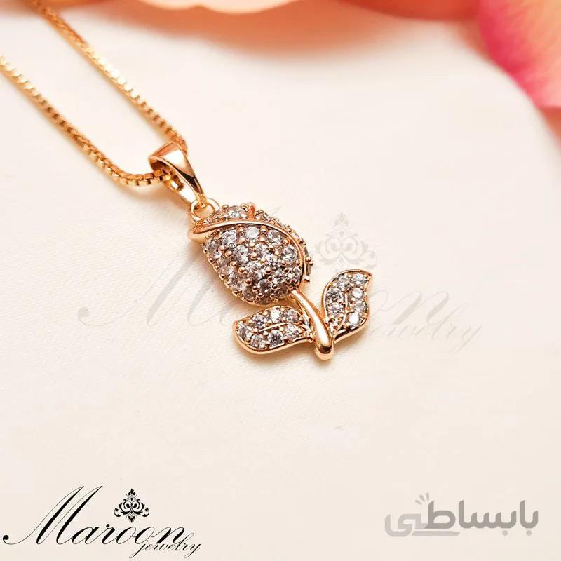 گردنبند لاله طلایی مارون CN185