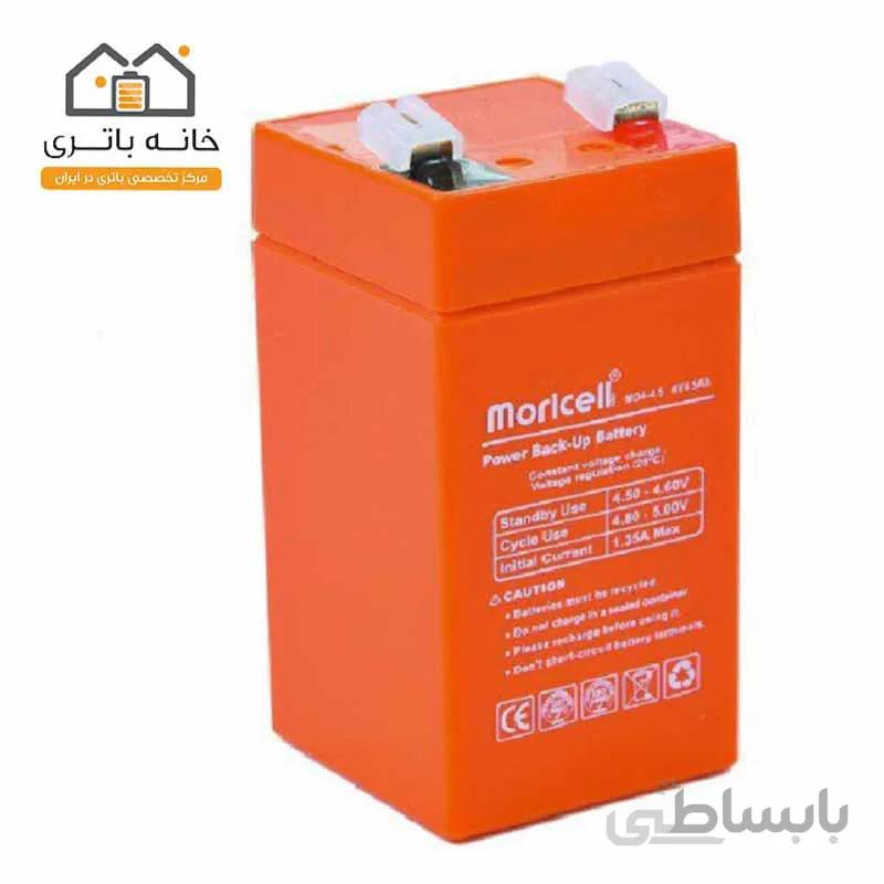 باتری سیلد اسید 4 ولت 4 آمپر موریسل(Moricell)