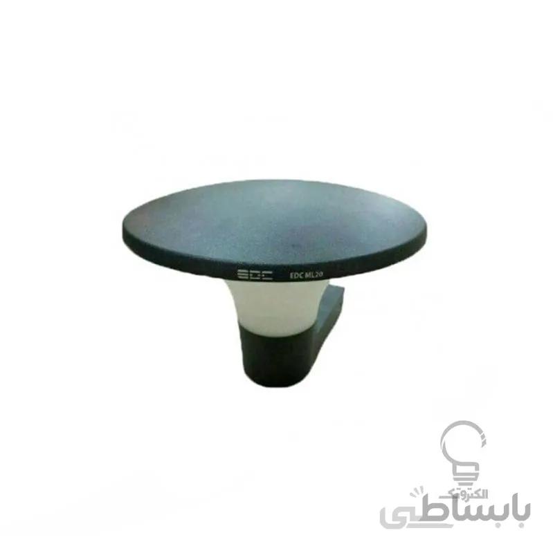 چراغ دیواری قارچی بدنه مشکی ای دی سی