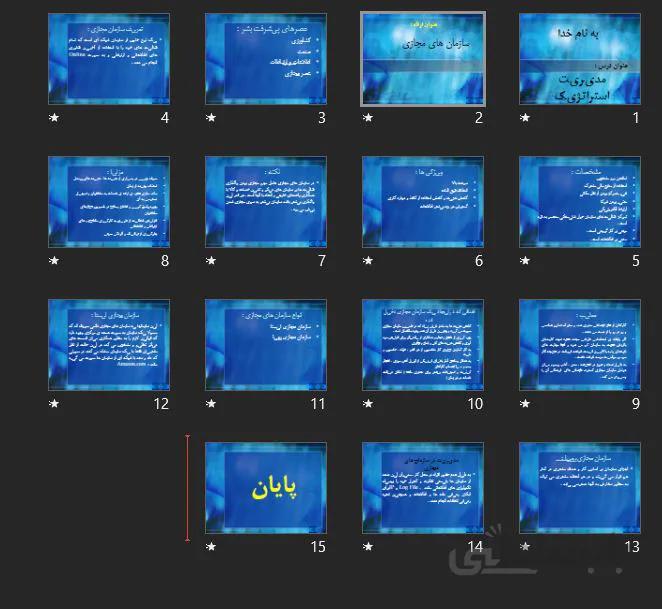 پروژه سازمان های مجازی (مدیریت استراتژیک)