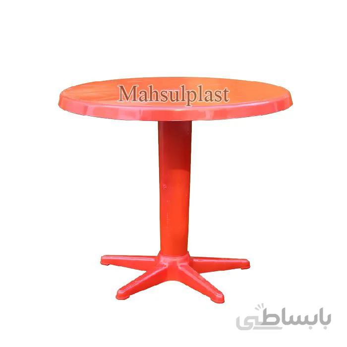 میز ثابت تک پایه گرد مدل 203 صبا پلاستیک