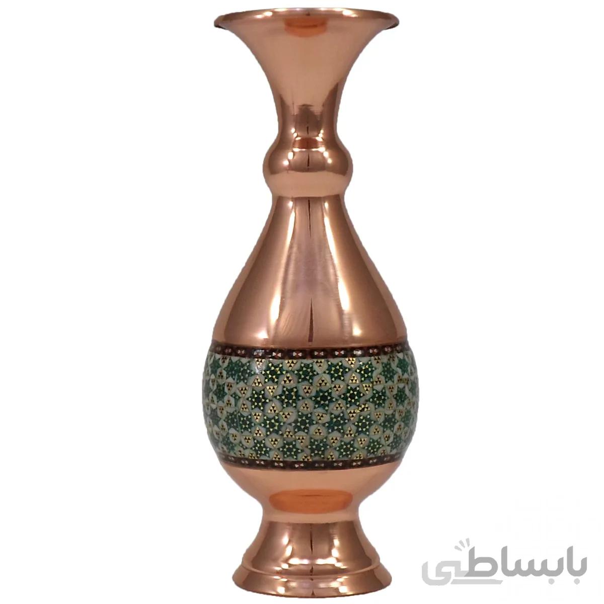گلدان مس و خاتم صراحی 20 سانت